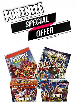 Fortnite Season 8-9 & άλμπουμ (2 Κουτιά-100 τμχ)