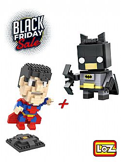 Loz microblocks Superhero Superman & Loz mini blocks Batman Black Friday